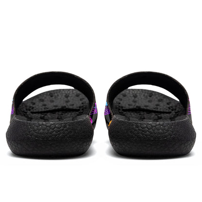 Customized Basketball Slippers With Added Patterns, Name Number Logo
