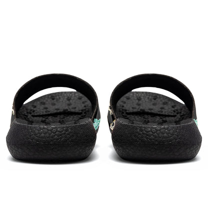Customized Basketball Slippers With Added Patterns, Name Number Logo