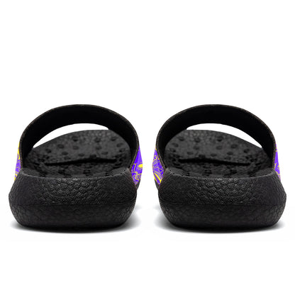 Customized Basketball Slippers With Added Patterns, Name Number Logo