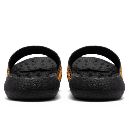 Customized Basketball Slippers With Added Patterns, Name Number Logo