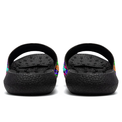 Customized Basketball Slippers With Added Patterns, Name Number Logo