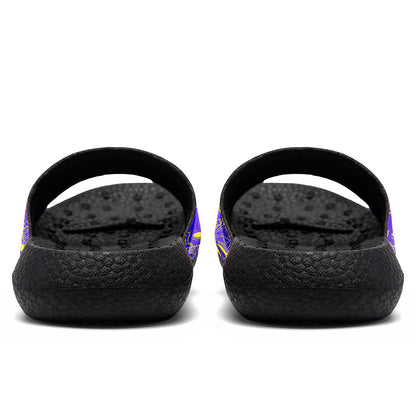 Customized Basketball Slippers With Added Patterns, Name Number Logo