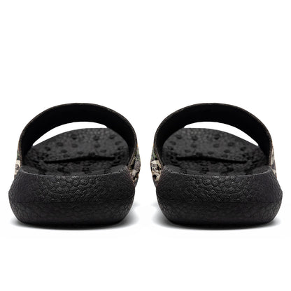 Customized Basketball Slippers With Added Patterns, Name Number Logo