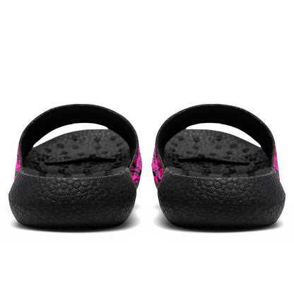Customized Basketball Slippers With Added Patterns, Name Number Logo