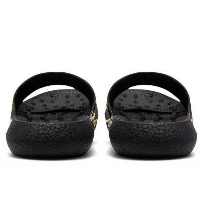 Customized Basketball Slippers With Added Patterns, Name Number Logo