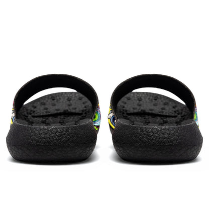Customized Basketball Slippers With Added Patterns, Name Number Logo