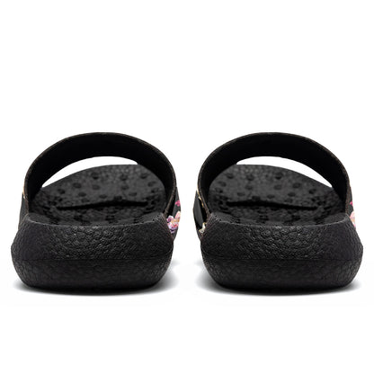 Customized Basketball Slippers With Added Patterns, Name Number Logo