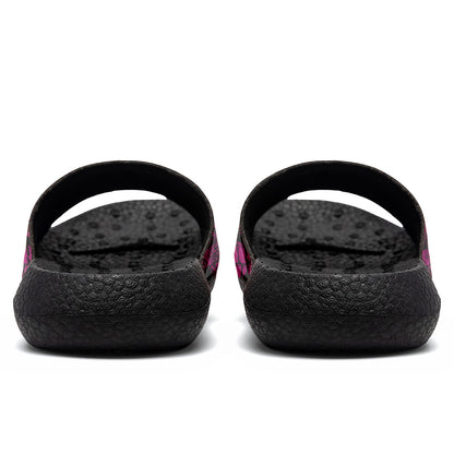 Customized Basketball Slippers With Added Patterns, Name Number Logo