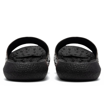 Customized Basketball Slippers With Added Patterns, Name Number Logo