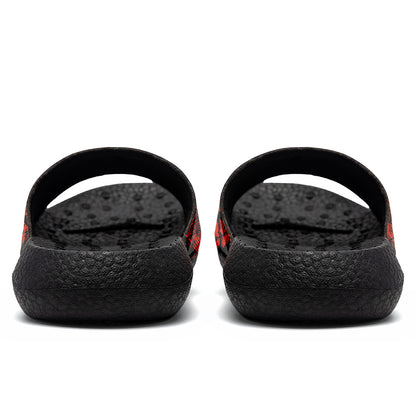 Customized Basketball Slippers With Added Patterns, Name Number Logo