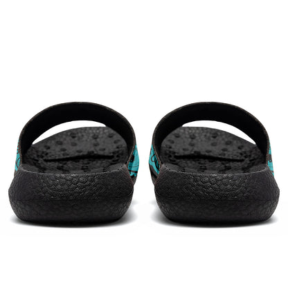 Customized Basketball Slippers With Added Patterns, Name Number Logo