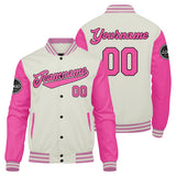 Custom Varsity Jacket Letterman jacket for Men, Women and Youth Pink