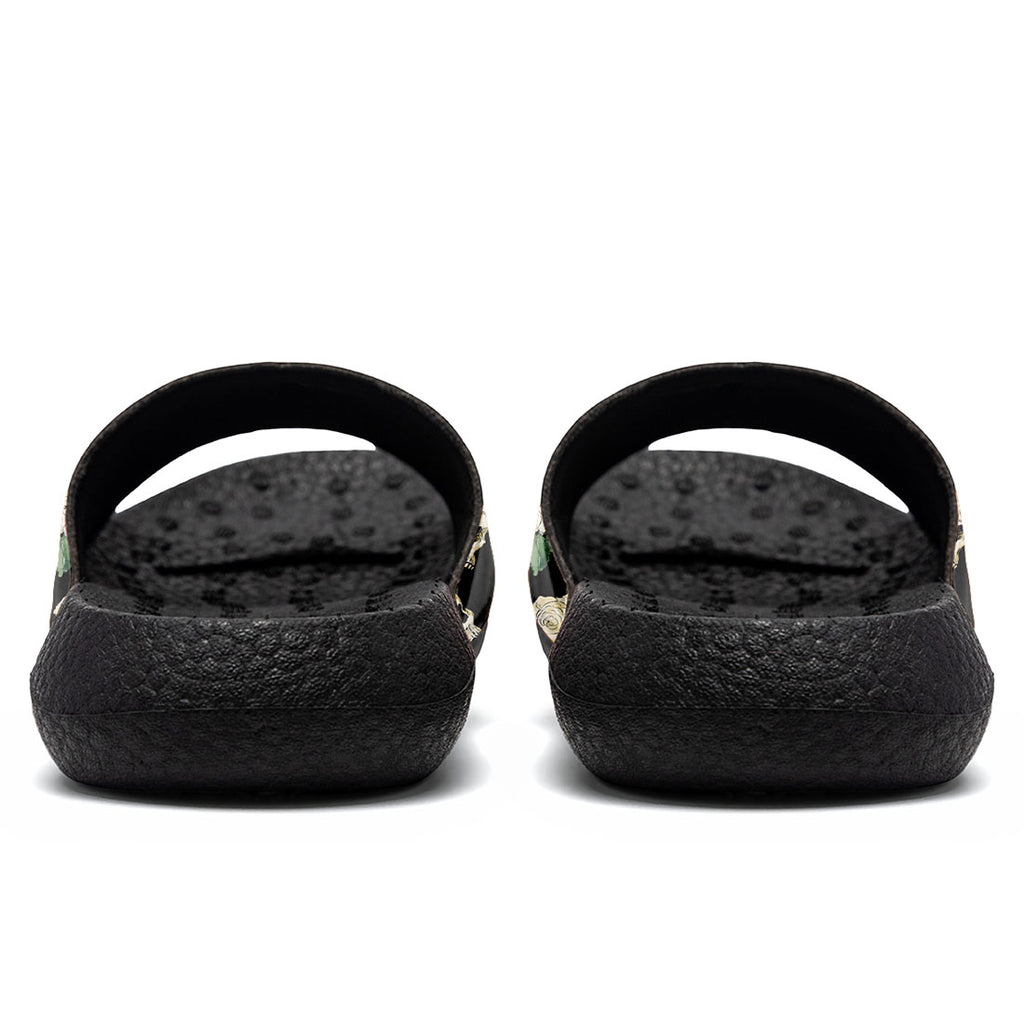Customized Basketball Slippers With Added Patterns, Name Number Logo