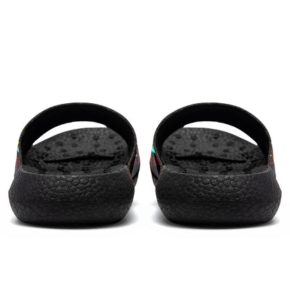 Customized Basketball Slippers With Added Patterns, Name Number Logo