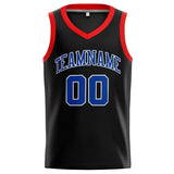 Custom Stitched Basketball Jersey for Men, Women And Kids Black-Royal-Red-White