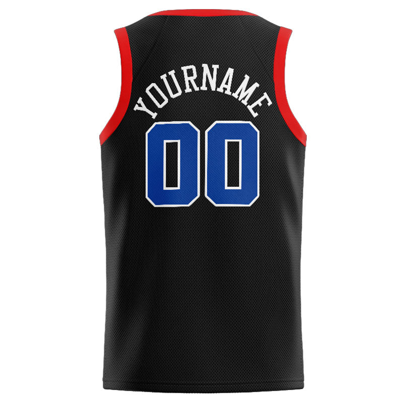 Custom Stitched Basketball Jersey for Men, Women And Kids Black-Royal-Red-White