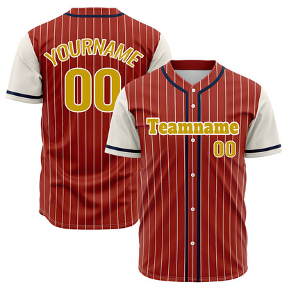 Custom Red Off White Hip Hop Baseball Jersey Stitched Printed - Personalized Name Number Shirts #BB-0919-0089