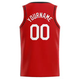 Custom Stitched Basketball Jersey for Men, Women And Kids Red-White-Black