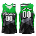 Custom Black Green Basketball Jersey Uniform Suit Printed Your Logo Name Number