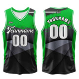 Custom Black Green Basketball Jersey Uniform Suit Printed Your Logo Name Number
