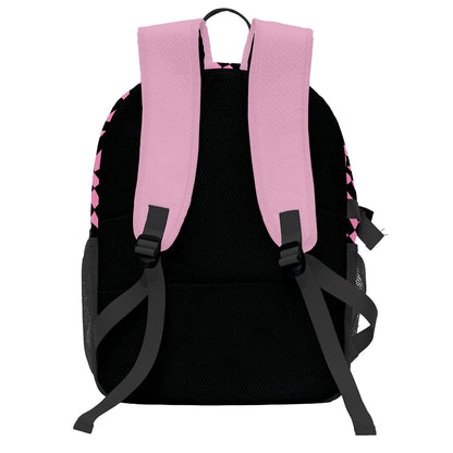 Custom Pink Black Basketball Soccer Backpack Personalized Player Names Numbers Team Logo #BB-0919-0027