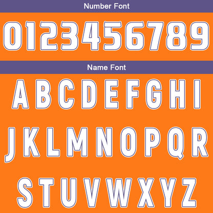 Custom Orange Purple Reversible Basketball Suit for Adults and Kids Personalized Jersey