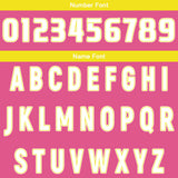 Custom Pink Yellow Reversible Basketball Suit for Adults and Kids Personalized Jersey