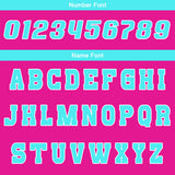 Custom Pink Cyan Reversible Basketball Suit for Adults and Kids Personalized Jersey