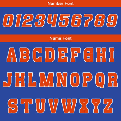 Custom Blue Orange Reversible Basketball Suit for Adults and Kids Personalized Jersey