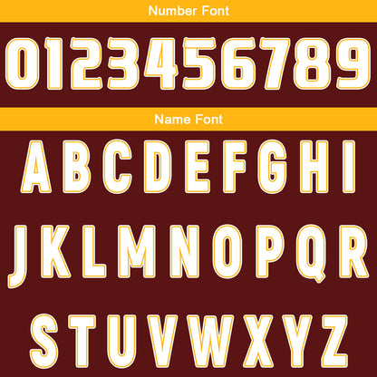 Custom Brown Yellow Reversible Basketball Suit for Adults and Kids Personalized Jersey