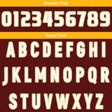 Custom Brown Yellow Reversible Basketball Suit for Adults and Kids Personalized Jersey