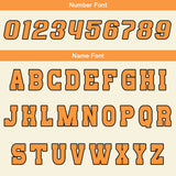 Custom Cream Orange Reversible Basketball Suit for Adults and Kids Personalized Jersey