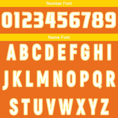 Custom Orange Yellow Reversible Basketball Suit for Adults and Kids Personalized Jersey