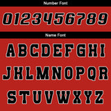 Custom Red Black Reversible Basketball Suit for Adults and Kids Personalized Jersey