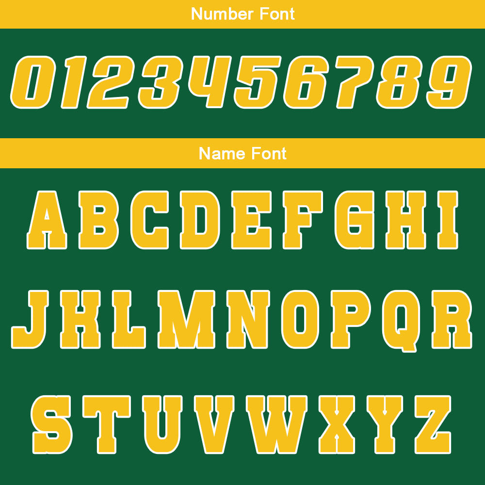 Custom Green Yellow Reversible Basketball Suit for Adults and Kids Personalized Jersey