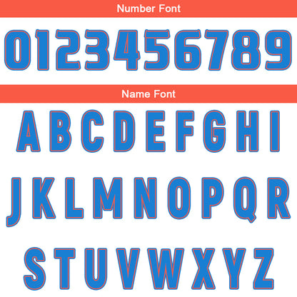 Custom White Orange Blue Reversible Basketball Suit for Adults and Kids Personalized Jersey