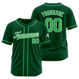 Custom Baseball Jersey Stitched Design Personalized Hip Hop Baseball Shirts Dark Green-Green