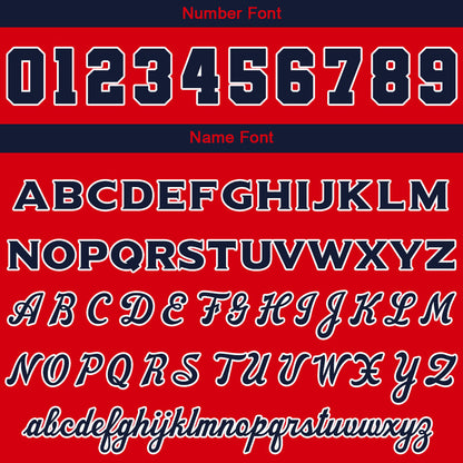 Custom Navy Red Sweatshirt Hoodie For Men Women Girl Boy Print Your Logo Name Number
