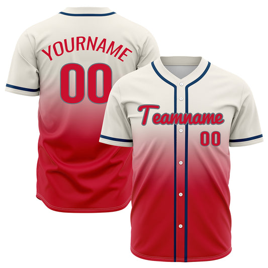 Custom Off White Red Hip Hop Baseball Jersey Stitched Printed - Personalized Name Number Shirts #BB-0919-0073