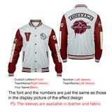 Custom Grey Claret Varsity Jackets for Men Women Youth Personalized Letterman Jackets