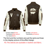 Custom Brown Cream Varsity Jackets for Men Women Youth Personalized Letterman Jackets