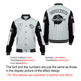 Custom Grey Black Varsity Jackets for Men Women Youth Personalized Letterman Jackets