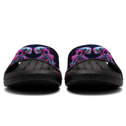 Customized Basketball Slippers With Added Patterns, Name Number Logo