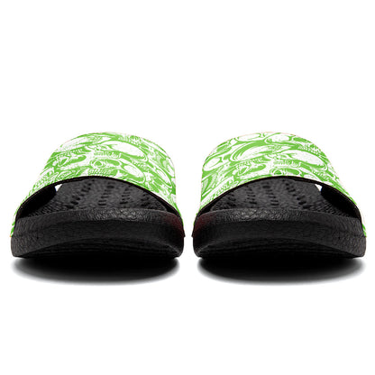 Customized Basketball Slippers With Added Patterns, Name Number Logo