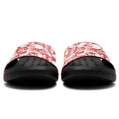 Customized Basketball Slippers With Added Patterns, Name Number Logo