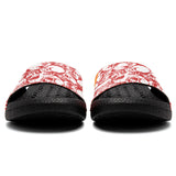 Customized Basketball Slippers With Added Patterns, Name Number Logo