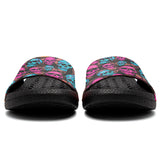 Customized Basketball Slippers With Added Patterns, Name Number Logo