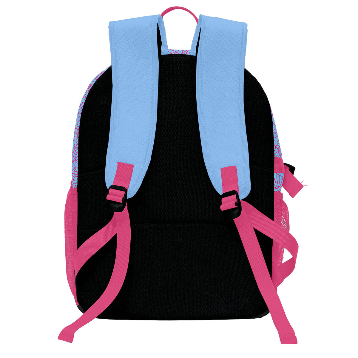 Custom Blue Rose Red Basketball Soccer Backpack Personalized Player Names Numbers Team Logo #BB-0919-0006