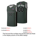 Custom basketball jersey shorts for men and women. Embroidered and printed name, number and logo Grey&Black