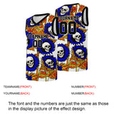 Custom basketball jersey for men and women. Stitched and printed name, number and logo Royal